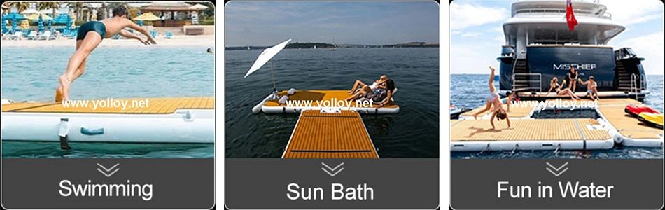 product-800-253 different usage of inflatable floating water platform mat