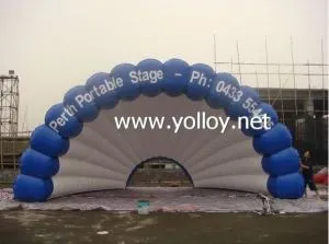 Przenośny nadmuchiwany namiot kopułowy