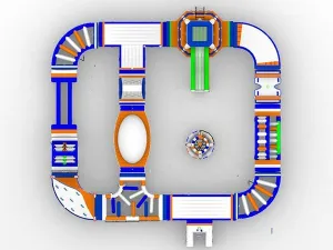 Park wodny nadmuchiwane pływaki na basen